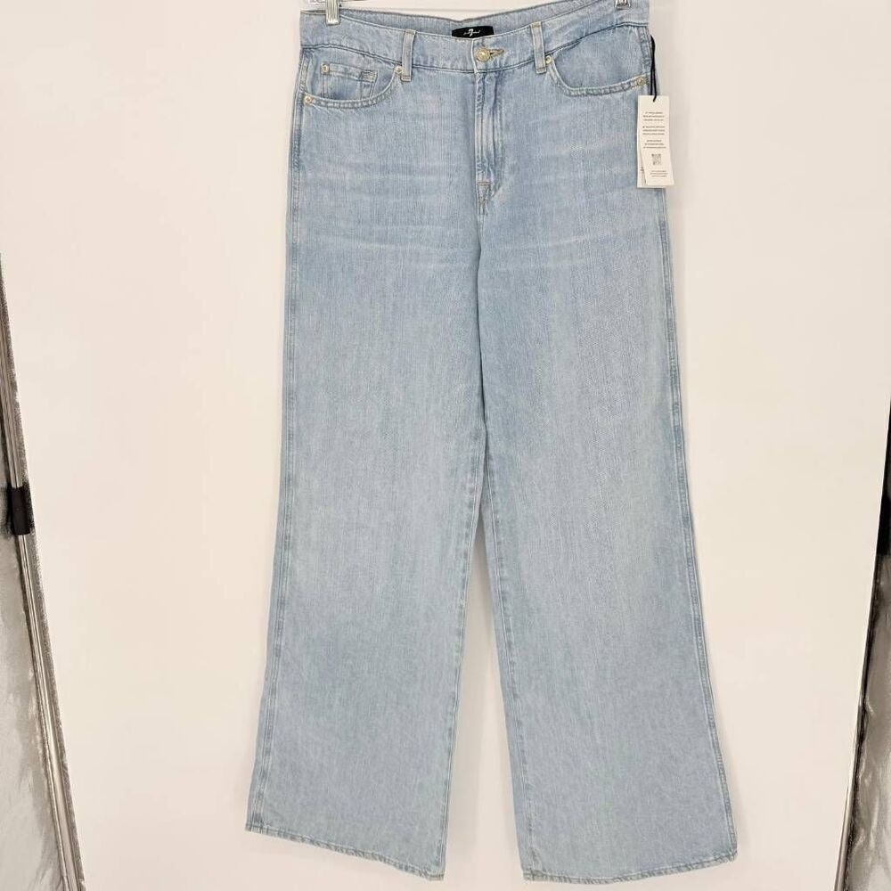 7 for all mankind Women's Jeans Trousers Wide Leg Size 30